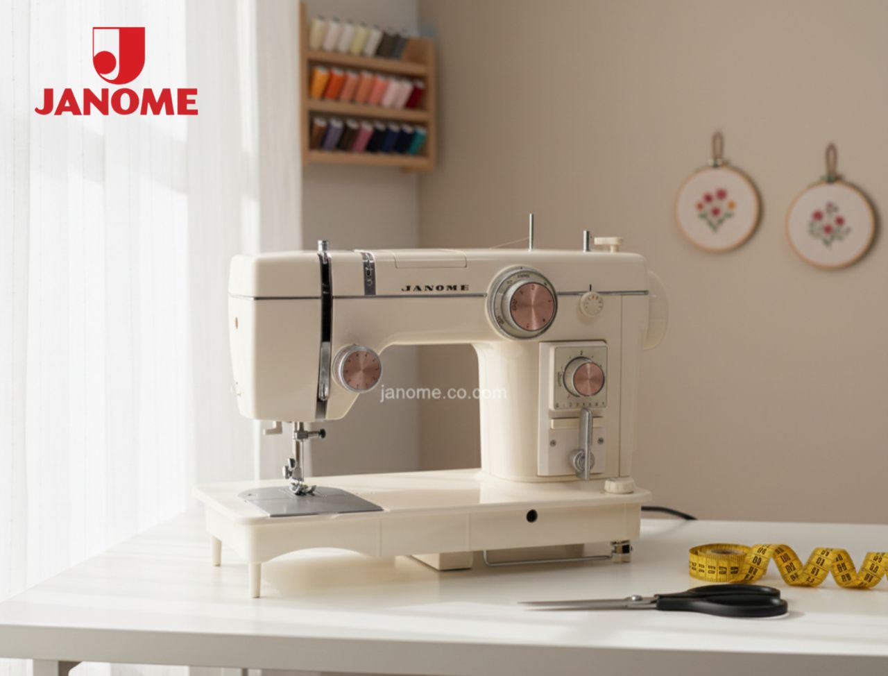 چرخ خیاطی و گلدوزی ژانومه استوک ژاپن مدل 802